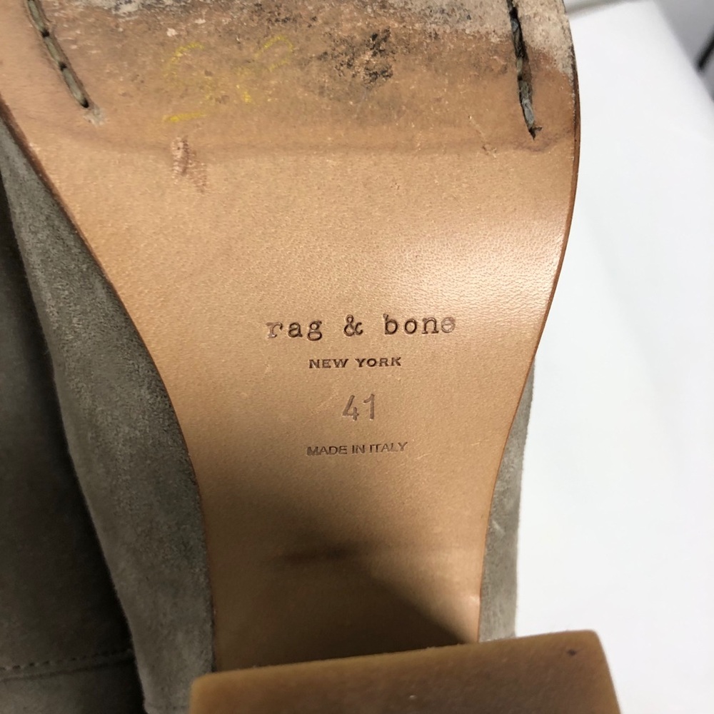 Rag & Bone stone suede Harrow heeled bootie - Picture 9 of 9